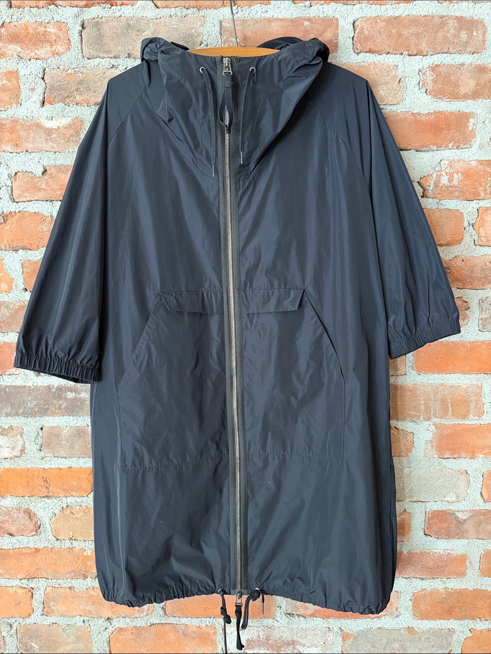 Marni at H&M | 3/4 Sleeve Full Zip Hooded Windbreaker Jacket